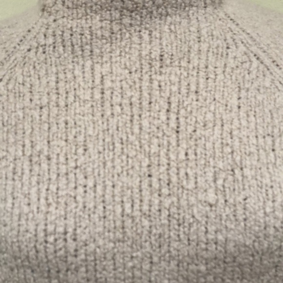 Vince Mock Neck Sweater Size Large Tan Wool Blend Pullover - Picture 3 of 10